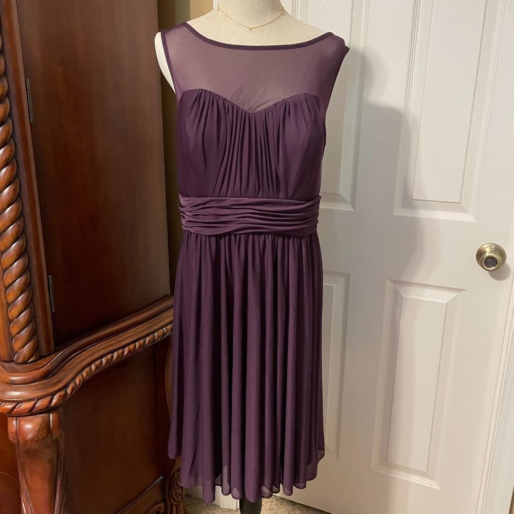 David's Bridal Plum Dress